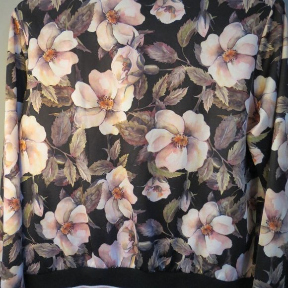 FROCK IN HEELS - floral bomber style jacket - size med - Picture 6 of 8